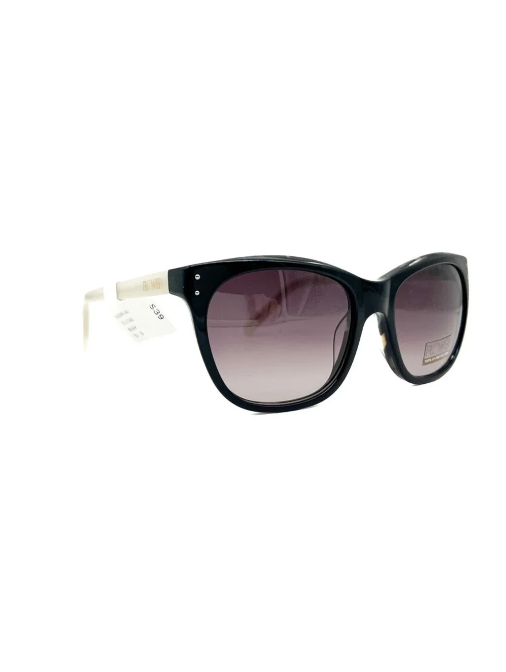 Flower Sophie 1003 001 Black Tortoise Round Authentic Sunglasses 55-18-135